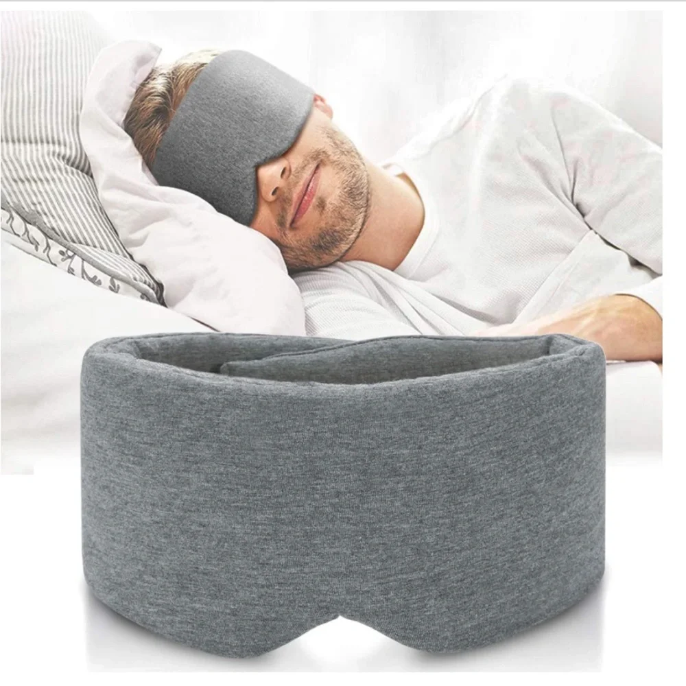 Gray COTTON Sleep Mask Extra Large & Wide